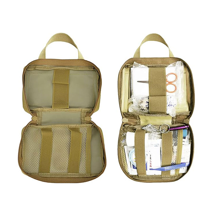 Quais são as etapas na inspeção de qualidade dos kits de primeiros socorros?