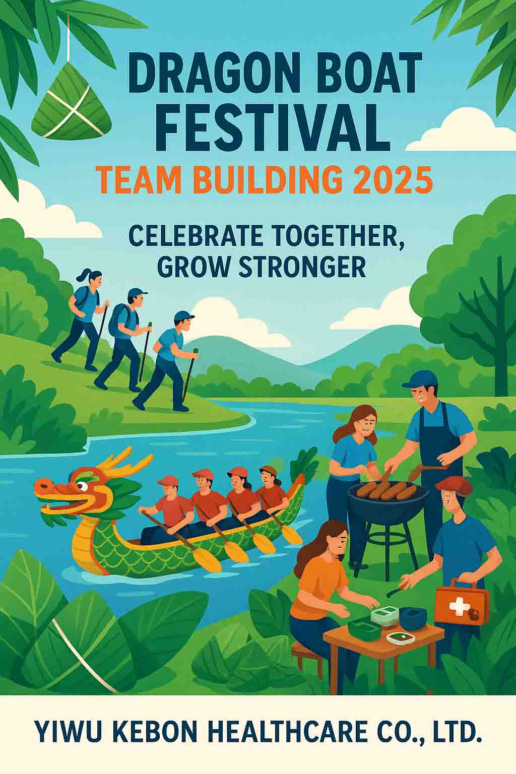 Celebrando o Dragon Boat Festival juntos - Construção de equipes com unidade e vitalidade na Kebon Healthcare