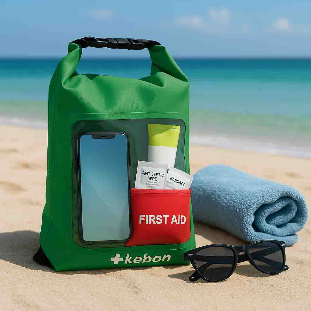 Fique seguro neste verão: Yiwu Kebon lança bolsa à prova d'água com os principais socorros para nadadores e amantes ao ar livre