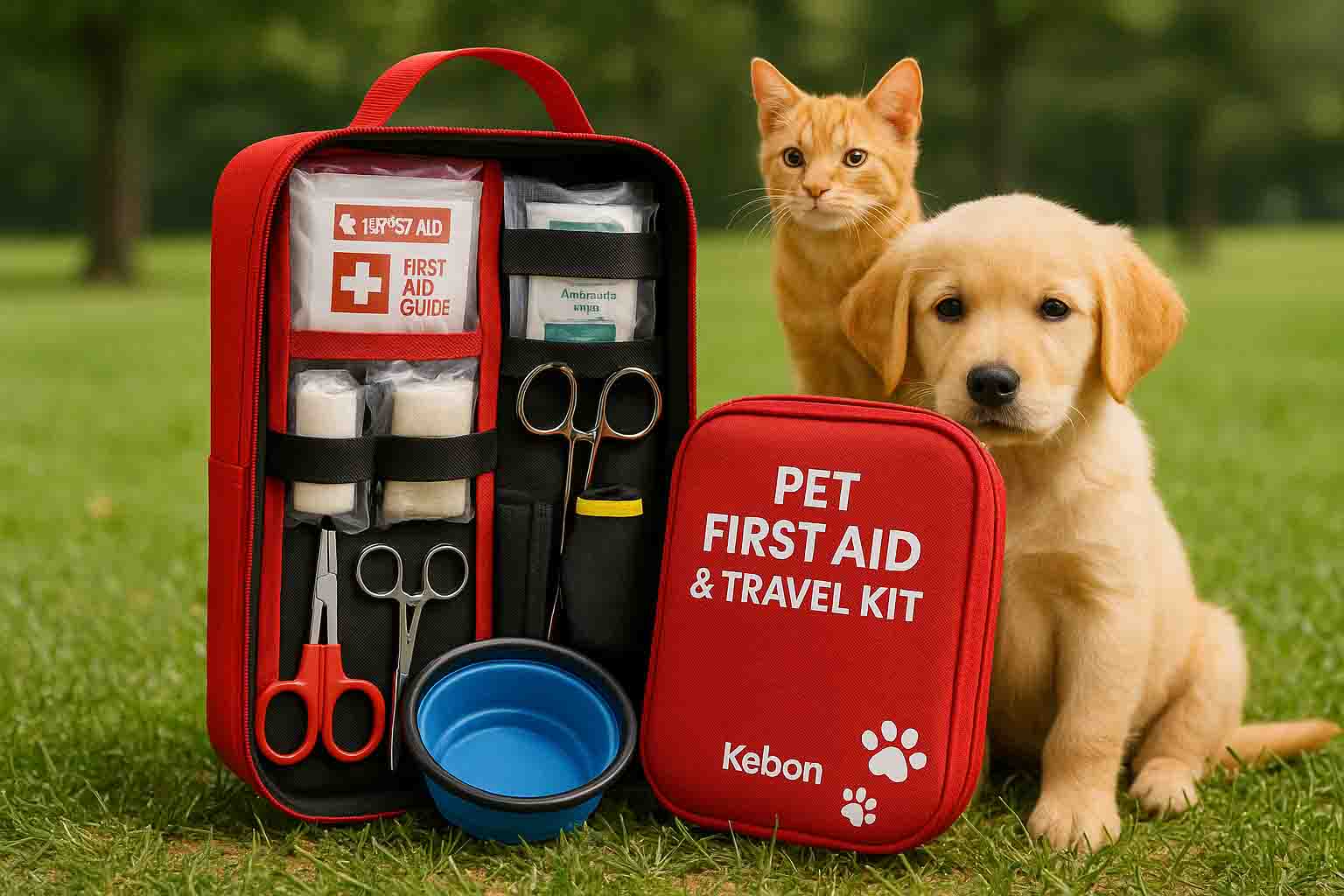 Kebon revela o kit de primeiros socorros e viagens para animais de estimação para segurança on-the-go