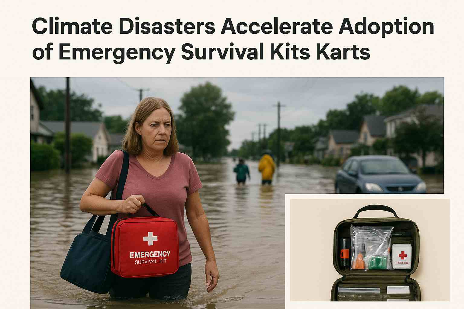 Desastres climáticos aceleram a adoção de kits de sobrevivência de emergência