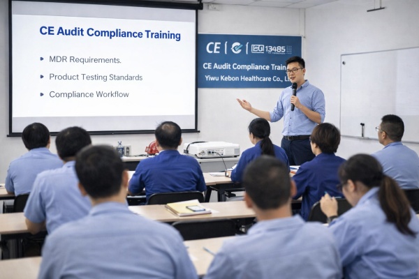 “Treinamento anual de auditoria CE conduzido com sucesso na Yiwu Kebon Healthcare Co., Ltd.”