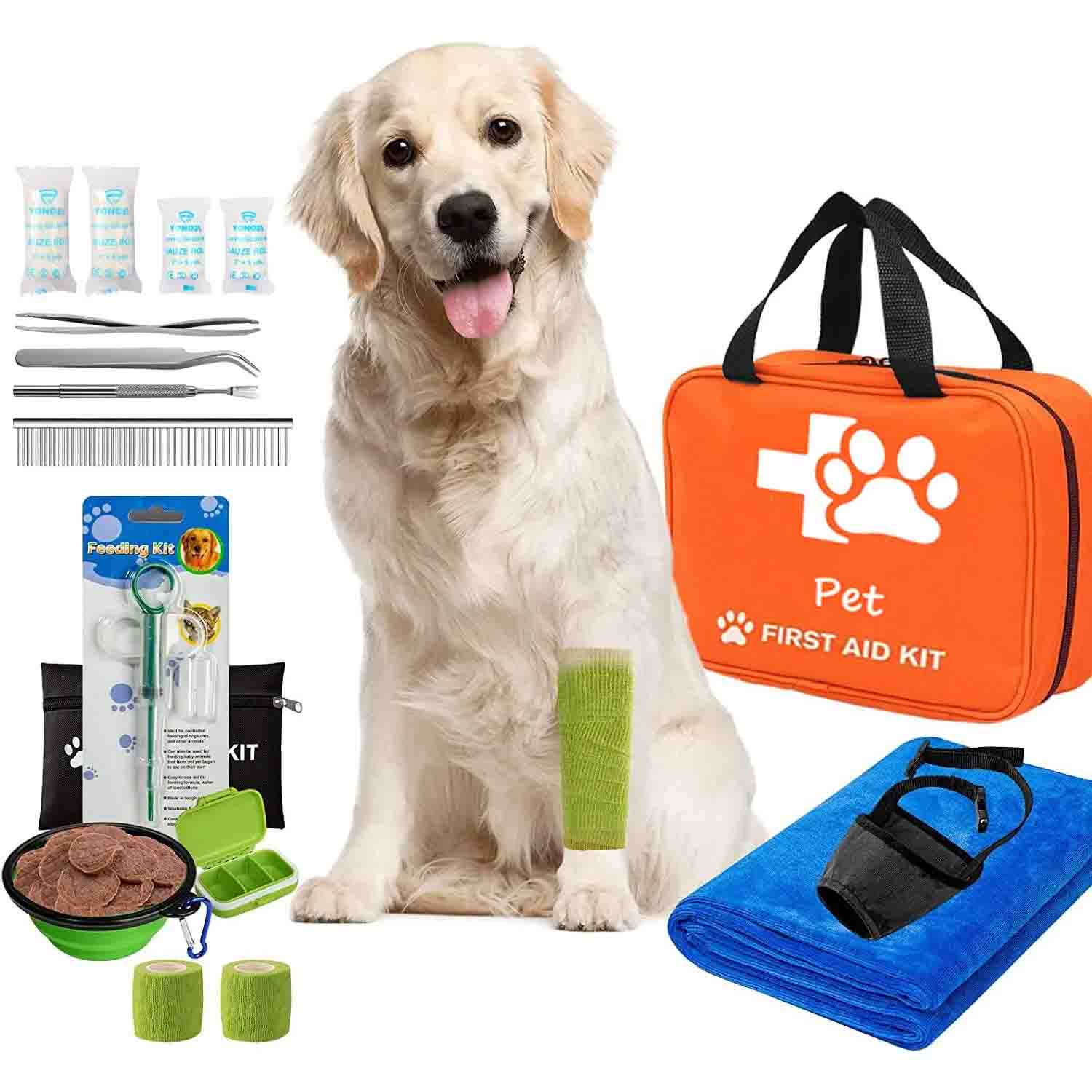 Kit de primeiros socorros de gato