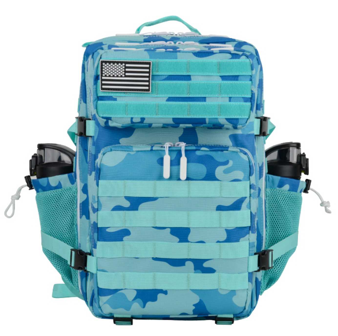Produção de mochilas de camuflagem ao ar livre