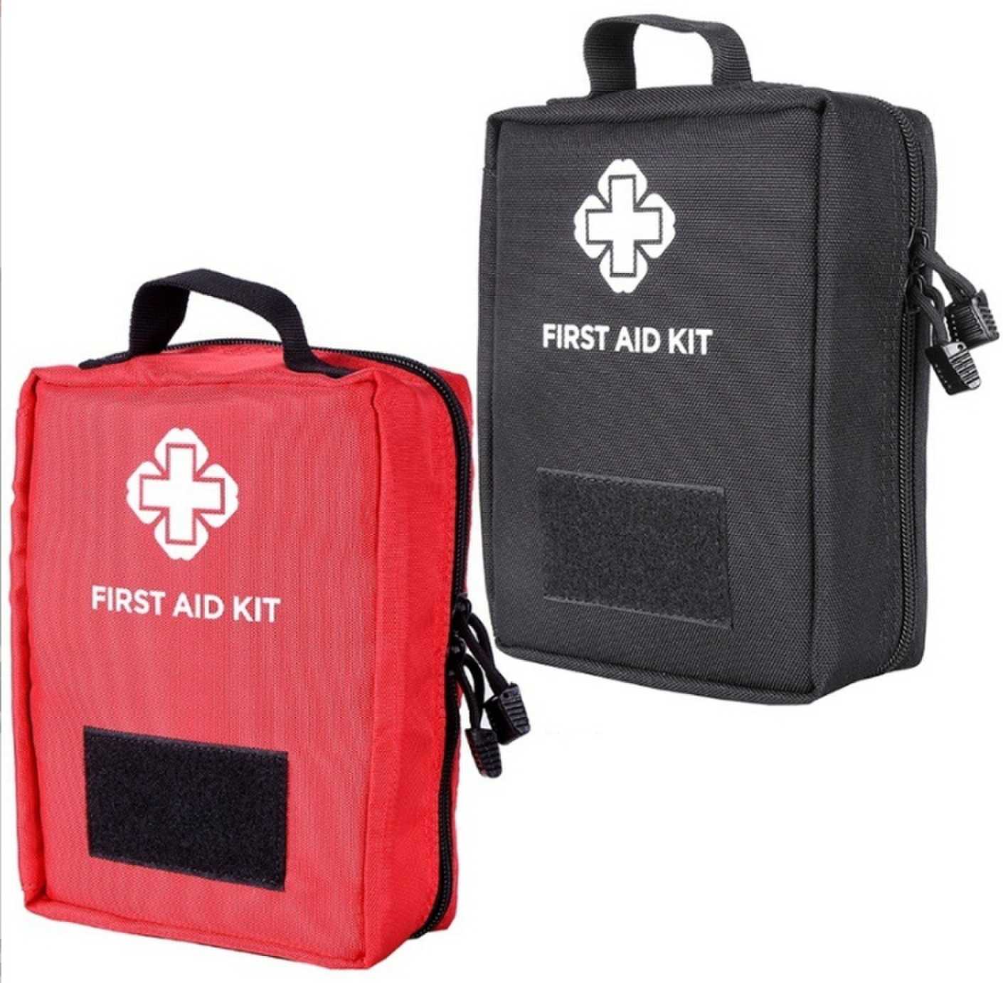 Pequeno kit de primeiros socorros médicos profissionais vermelhos