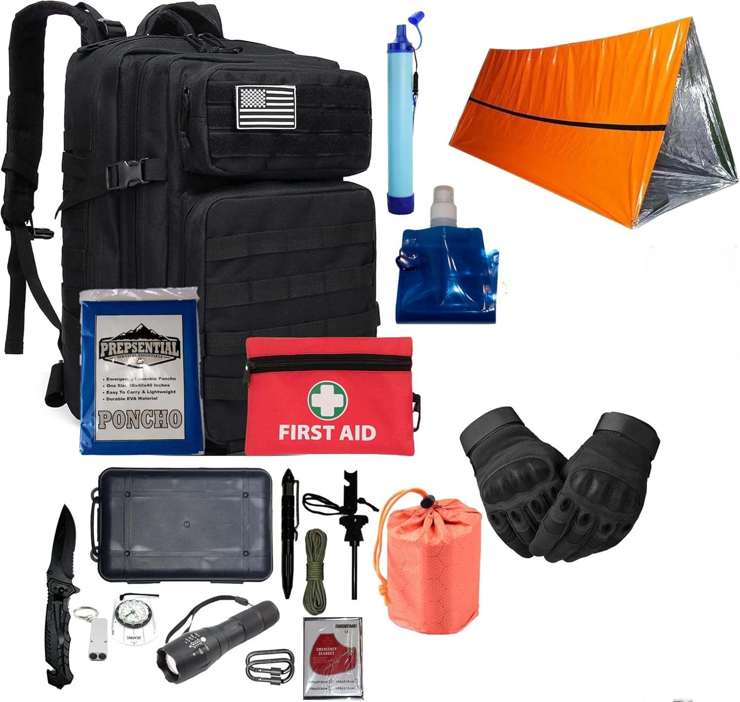 Mochila de sobrevivência KLIT 72 HORA