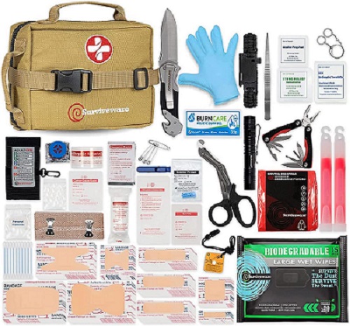 Kit abrangente de primeiros socorros premium Surviveware